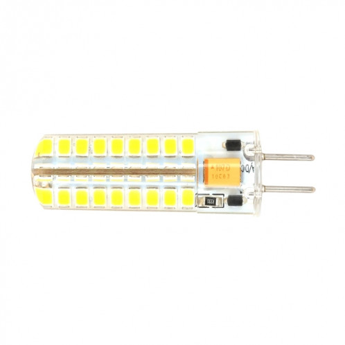 GY6.35 5W SMD2835 72LEDs ampoule de maïs en silicone à intensité variable pour accessoires d'éclairage de lampe en cristal de lustre, AC 12V (blanc froid) SH801B1878-05