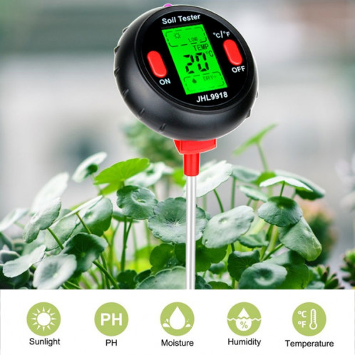 RZ104 Sol PH Mètre Humidité Détecteur Numérique PH Mètre Sol Moniteur de sol PH Plant Plant Plant Testeur de sol SH3990980-08