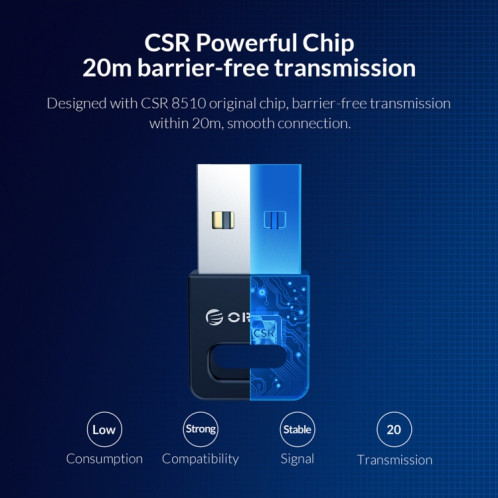ORICO BTA-409 Adaptateur USB externe Bluetooth 4.0 (Noir) SO201A1493-014