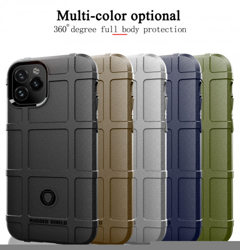 Coque TPU antichoc à couverture totale pour iPhone 11 Pro Max (vert armée) SH201C1340-06
