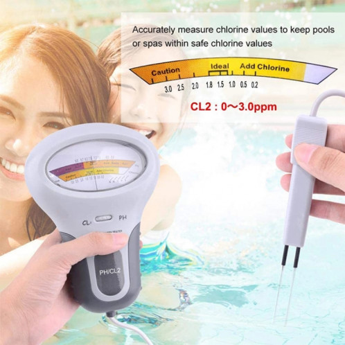 Testeur de qualité d'eau de piscine PC102 Testeur de qualité d'eau de gaz de chlore PH Testeur de stylo SH4109999-07