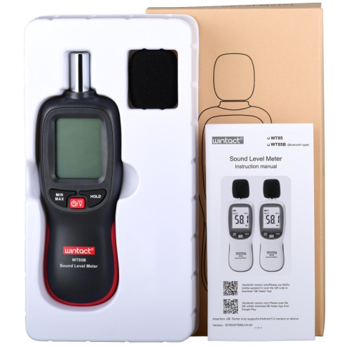 WT85B Niveau sonore audio Digital Decibel Mètre Digital Buand Compteur Testeur de bruit de l'environnement SW149B400-07