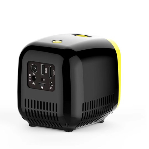 PROJECTEUR MINI MINI MINI MINI PORTABLE PROJECTEUR PORTABLE HOMMEUR PORTABLE MINI MINI, PLUG FOIS (Noir) SH801A568-08