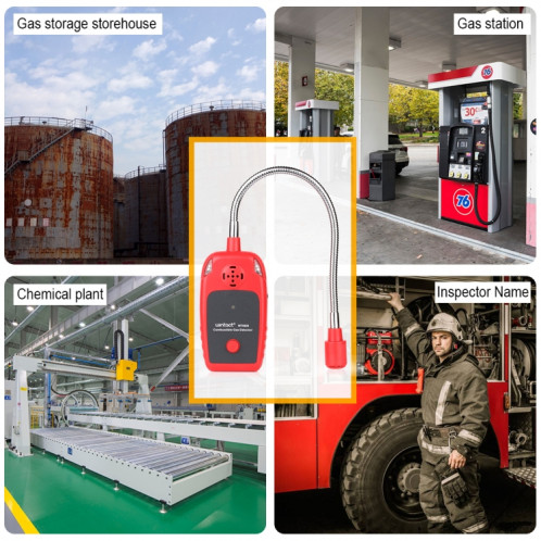 Détecteur d'alarme de gaz combustible WinTact WT8820 pour la maison Ligle Gaz Fuite de gaz Inflammable Detecteur de gaz de gaz naturel Moniteur Analyseur de gaz SW4251265-07