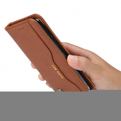 Étui en cuir à rabat horizontal avec texture pour peau pour iPhone 11 Pro Max, avec cadre photo, porte-cartes, emplacements pour cartes et porte-monnaie (vin rouge) SH001C1609-06