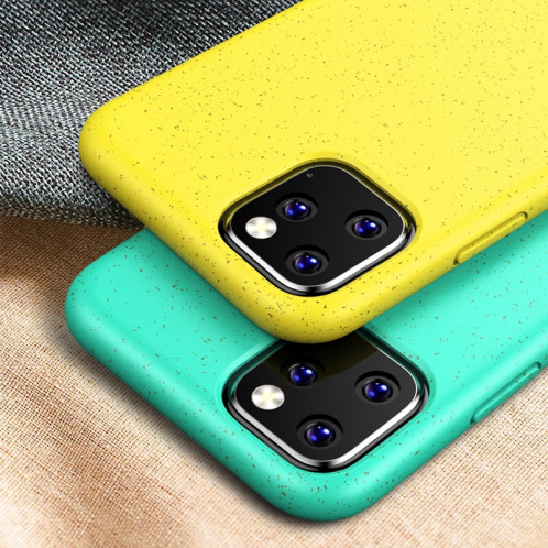 Matériel de paille antichoc Starry Series + Étui de protection en TPU pour iPhone 11 Pro Max (Jaune) SH101C35-06