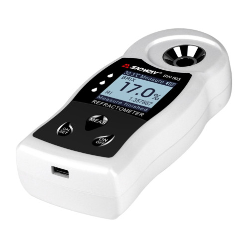 SNDWAY SW-593 réfractomètre numérique sucre Brix compteur rechargeable vin bière Boire de l'alcool de fruits sucre Concentration Meter SS4406603-08