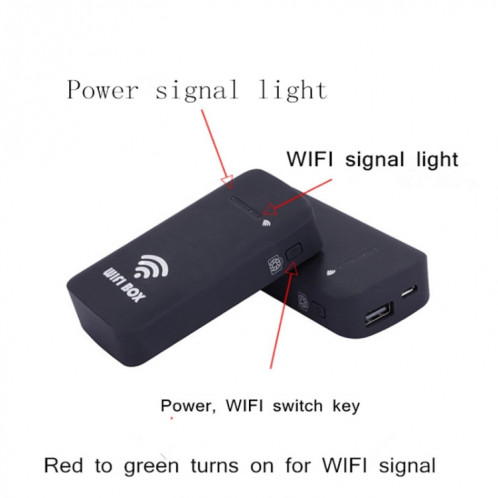 HD Endoscope Universal Wireless WiFi Box BOX prend en charge tout ordinateur Smartphone (noir) SH301A1126-06