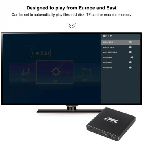 4K HD Player Single AD (États-Unis) SH601A217-08