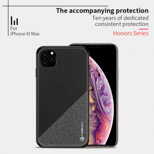 PINWUYO Étui de protection en PC + TPU antichoc série pour iPhone 11 Pro Max (noir) SP705A1506-011