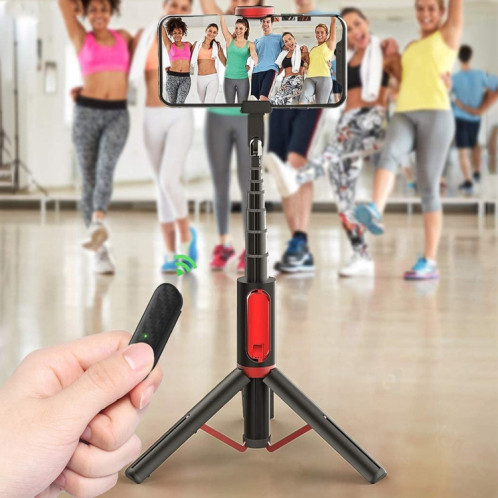 M18 Portable Selfie Stick Télécommande Support de téléphone portable (rouge) SH601A1639-013