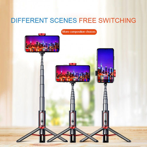 M18 Portable Selfie Stick Télécommande Support de téléphone portable (rouge) SH601A1639-013