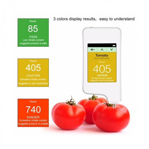 Résidu de nitrate de viande de légumes et de fruits Residus alimentaires Testeur de sécurité environnementale (blanc) SH101B842-07