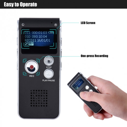 Enregistreur vocal SK-012 8 Go SH201C1751-010