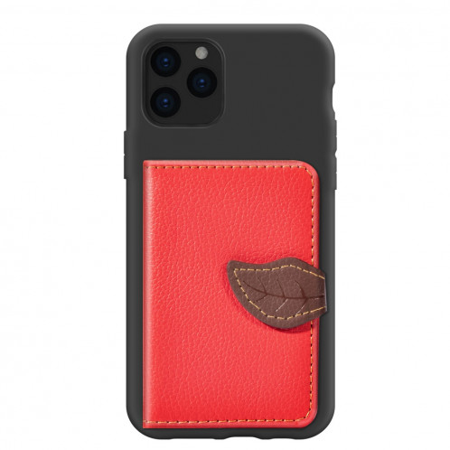 Pour iPhone 11 Pro Litchi Motif Sac de Carte Support de Portefeuille + TPU Phone Case avec Fente Pour Carte Support de Portefeuille Fonction (Rouge) SH901D102-010