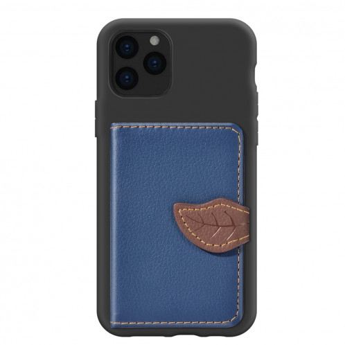 Pour iPhone 11 Pro Modèle de litchi sac de poche support de portefeuille + Etui téléphone TPU avec fente pour carte Fonction de support de portefeuille (bleu) SH901E7-010