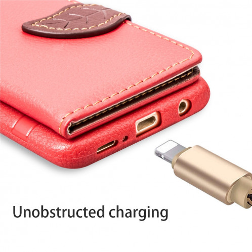 Pour iPhone 11 Pro Max Modèle de litchi sac de poche support de portefeuille + Etui téléphone TPU avec fente pour carte Fonction de support de portefeuille (Rouge) SH101D1452-012