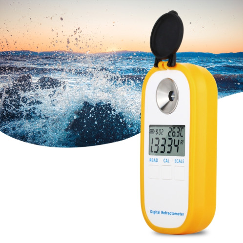 DR202 Digital Sea Eau Réfractomètre à l'eau de mer Salinity Mocètre Compteur de gravité spécifique 0-100 ‰ Chlority 0 ~ 57 ‰ Réfractomètre SH5088660-010