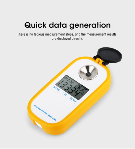 DR202 Digital Sea Eau Réfractomètre à l'eau de mer Salinity Mocètre Compteur de gravité spécifique 0-100 ‰ Chlority 0 ~ 57 ‰ Réfractomètre SH5088660-010