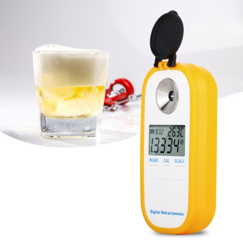 DR402 Digital Beer Réfractomètre Mort Hydrometer Brix 0-50% Compteur Compteur Réfractomètre Testeur d'alcool viticole électronique SH5093513-08