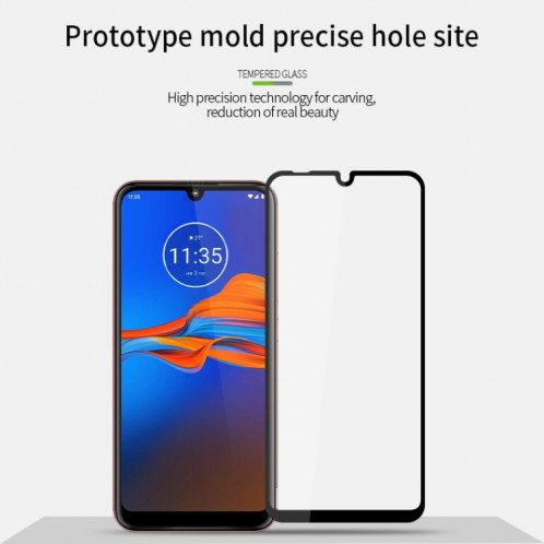 Pour Moto E6 Plus PINWUYO 9H 2.5D Film en verre trempé plein écran (noir) SP803A174-011