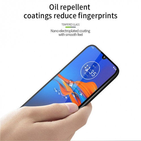 Pour Moto E6 Plus PINWUYO 9H 2.5D Film en verre trempé plein écran (noir) SP803A174-011