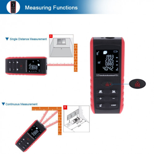 Télémètre Laser E40 télémètre Laser appareil de mesure Module d'outils portables numériques gamme télémètre 40 m SH5185110-011