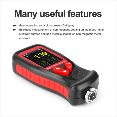 Jauges d'épaisseur GT230 jauge d'épaisseur de revêtement de peinture jauge d'épaisseur de Film de voiture testeur d'épaisseur numérique jauge d'épaisseur Rechargeable SH53171952-09