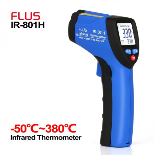 Flus IR-801H-50 ~ 350 Mini infrarouge de laser MINI PORTABLE PORTABLE PORTATIF PORTABLE EXTÉRIEUR Thermomètre Non-Contact Thermomètre SF59701341-07