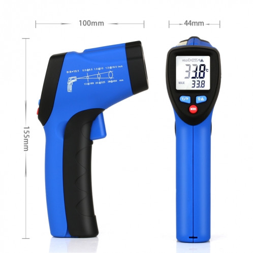 Flus IR-801H-50 ~ 350 Mini infrarouge de laser MINI PORTABLE PORTABLE PORTATIF PORTABLE EXTÉRIEUR Thermomètre Non-Contact Thermomètre SF59701341-07