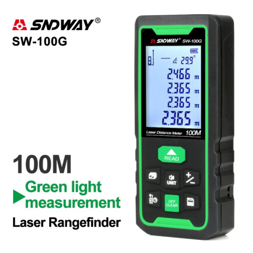 SNDWAY SW-100G Détecteur de distance à capteur laser numérique de longueur verte SS6270386-07