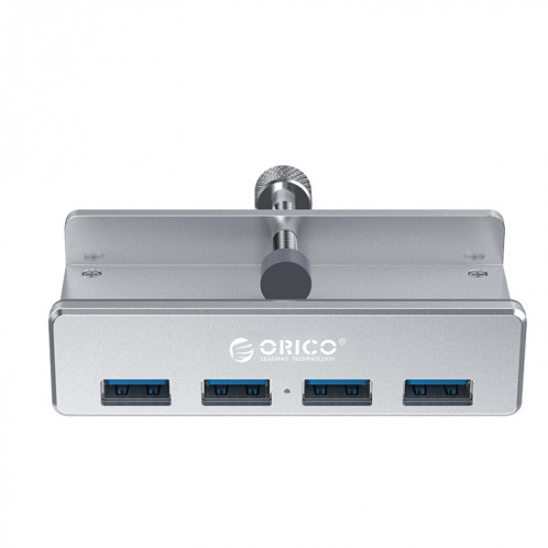 ORICO MH4PU-P en alliage d'aluminium 4 ports USB3.0 HUB de type clip (argent) SO801A1774-012