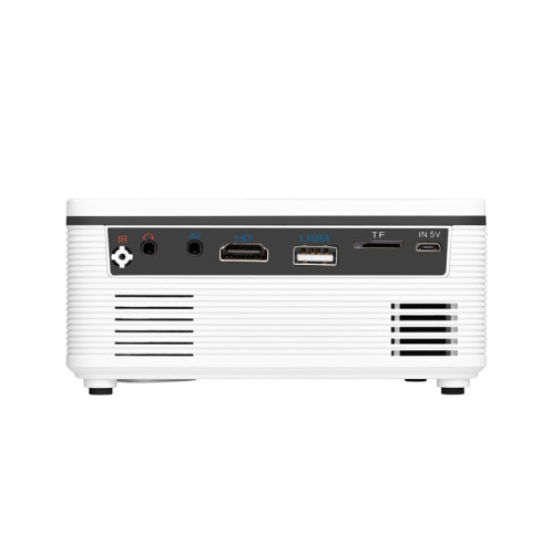 S361 Mini projecteur portable 80 lumens 320 x 240 pixels, prise en charge 1080P, prise américaine (blanc) SH401A1800-011