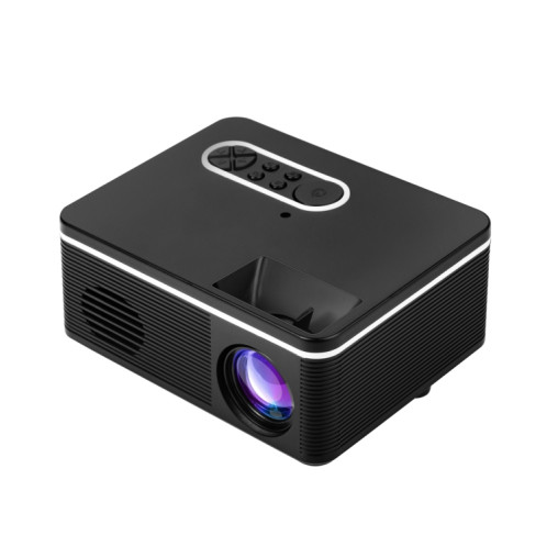 Mini projecteur portable S361 80 lumens 320 x 240 pixels, prise en charge 1080P, prise américaine (noir) SH401B147-011