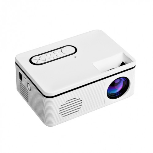 Mini projecteur portable S361 80 lumens 320 x 240 pixels, prise en charge 1080P, prise UE (blanc) SH402A1939-011