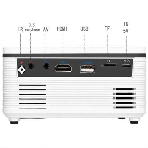 S361 Mini projecteur portable 80 lumens 320 x 240 pixels, prise en charge 1080P, (noir) SH402B977-011