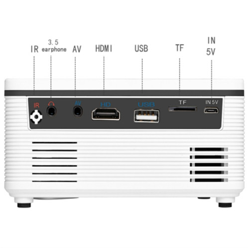 S361 Mini projecteur portable 80 lumens 320 x 240 pixels, prise en charge 1080P, prise AU (blanc) SH404A759-011