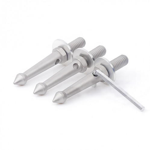 3PCS Trépied professionnel en acier inoxydable Spikes SF8678177-07