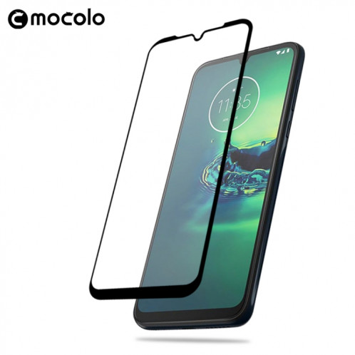 Pour Moto G8 Plus mocolo 0.33mm 9H 2.5D Film de verre trempé à colle complète SM87581074-05