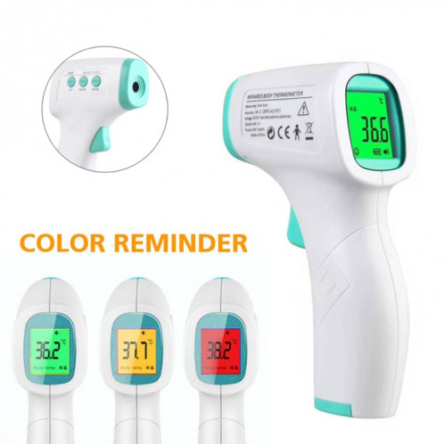 Thermomètre numérique LCD sans contact Thermomètre infrarouge portatif pour le corps du front pour bébé adulte SH88291754-011