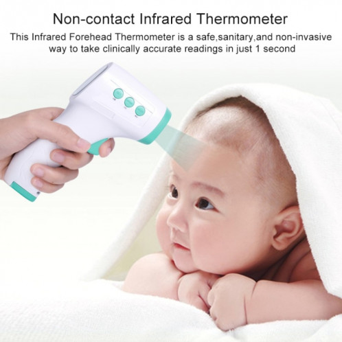 Thermomètre numérique LCD sans contact Thermomètre infrarouge portatif pour le corps du front pour bébé adulte SH88291754-011