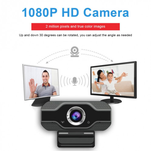 Webcam HD 1080P Microphone intégré Caméra Web intelligente Caméra de beauté en streaming USB pour ordinateur Android TV SH93251198-015