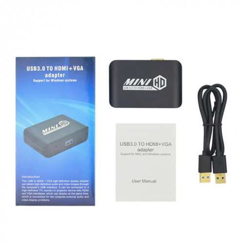 Adaptateur USB3.0 vers HDMI + VGA SH98571622-07