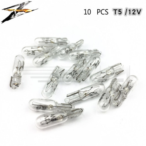 10 pièces T5 voiture Instrument mètre lumière mètre lampe de remplacement ambre 1.2 W 12 V lampes SH2667702-05
