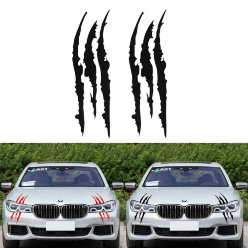 2 PCS réfléchissant autocollant de voiture Monster Scratch Stripe griffe marques auto auto phare décoration vinyle autocollant autocollants de voiture, taille: 40X12cm SH001A513-05