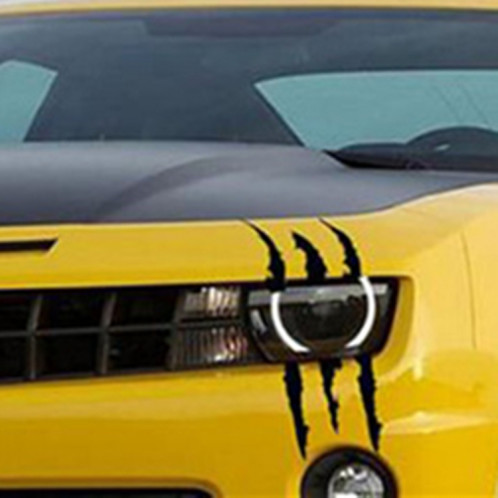 2 PCS réfléchissant autocollant de voiture Monster Scratch Stripe griffe marques auto auto phare décoration vinyle autocollant autocollants de voiture, taille: 40X12cm SH001A513-05