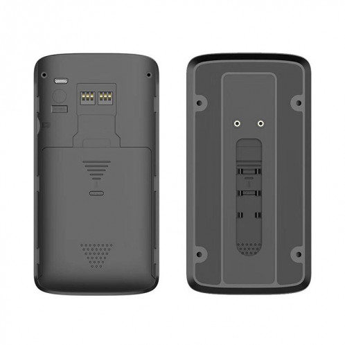 Eken V5 Smart Phone Call Visual Enregistrement Vidéo Soignée Vision de la nuit WiFi WiFi Sécurité WiFi Sécurité Home Moniteur Interphone porte de porte, standard (noir) SH701B150-011