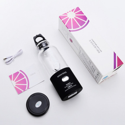 Presse-agrumes multifonctionnel extracteur rotatif tasse Portable USB Charge Juicer Blender avec 6 lames (rose) SH901B851-013