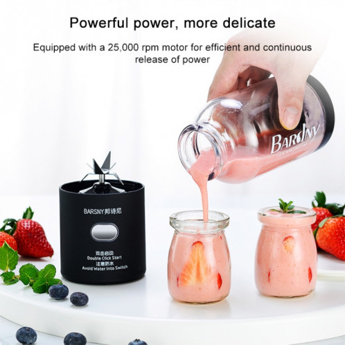 Presse-agrumes multifonctionnel extracteur rotatif tasse Portable USB Charge Juicer Blender avec 6 lames (rose) SH901B851-013