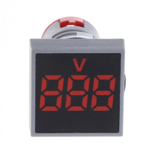 AD101-22VMS Mini AC 20-500V Voltmètre Panneau Carré LED Indicateur de Tension Numérique (Blanc) SH001E74-07